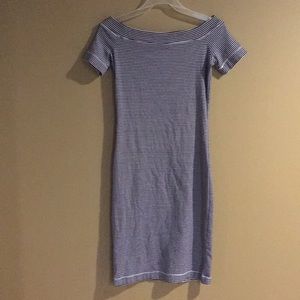 H&M Striped Fitted Dress